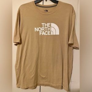 The North Face short sleeve half dome T-shirt  Size XXL. Khaki/White